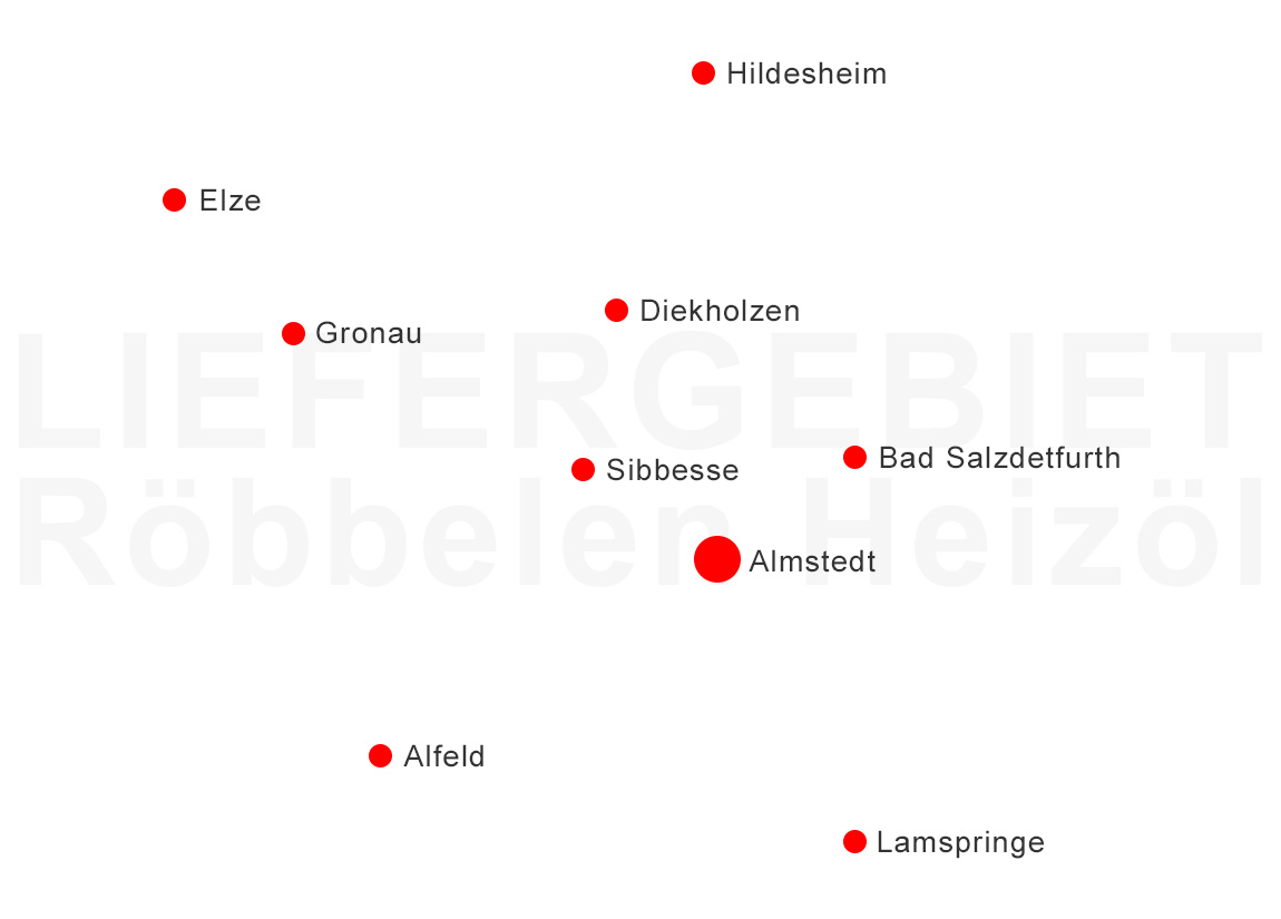 Liefergebiet der Firma Röbbelen Heilzöl
